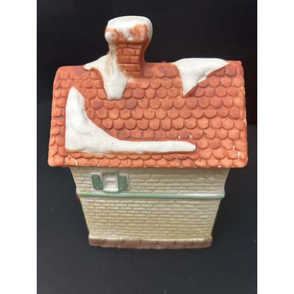 Bakery Ceramic Tealight Holder Miniature House Cottage Style Christmas Vintage - Picture 6 of 11